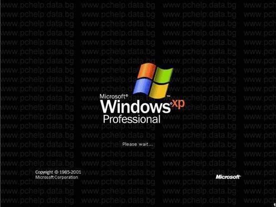 Стартиране на инстлация на WINDOWS XP